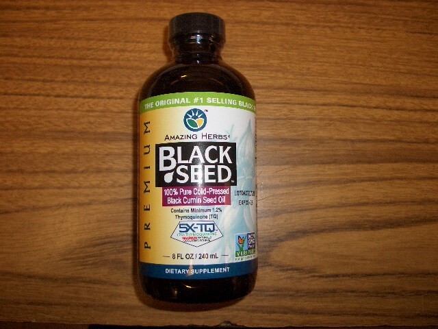 Amazing Herbs 100% Pure Cold-Pressed Black Seed Oil 8 fl oz Exp. 6/2028