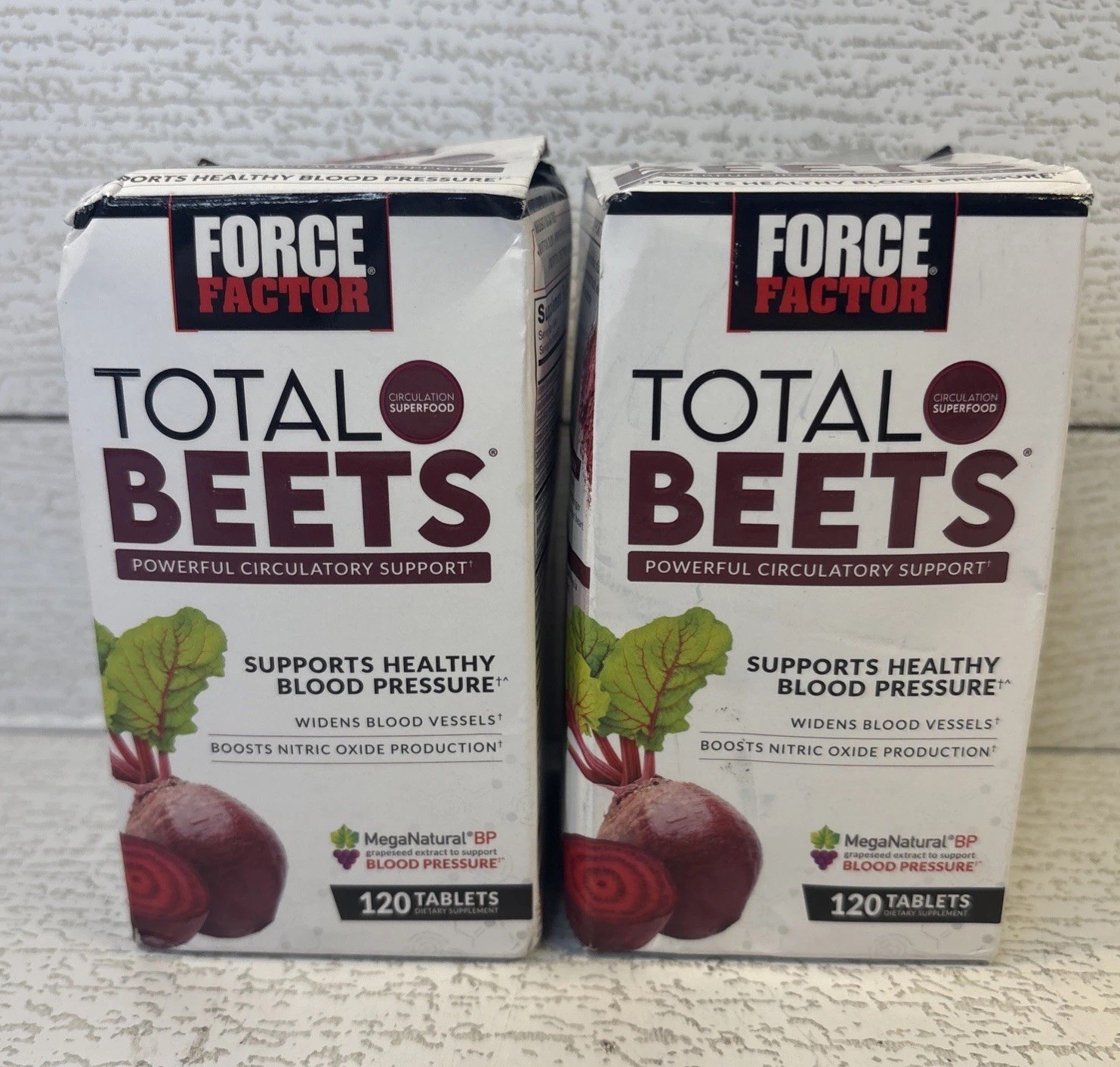 2 Total Beets Circulation Superfood Beet Root with Blood Pressure Support 120ct