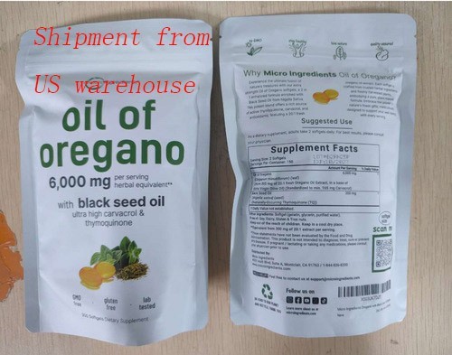 Oil of Oregano with Black Seed 6000mg – 300 Softgels – Immune & Digestive Suppor