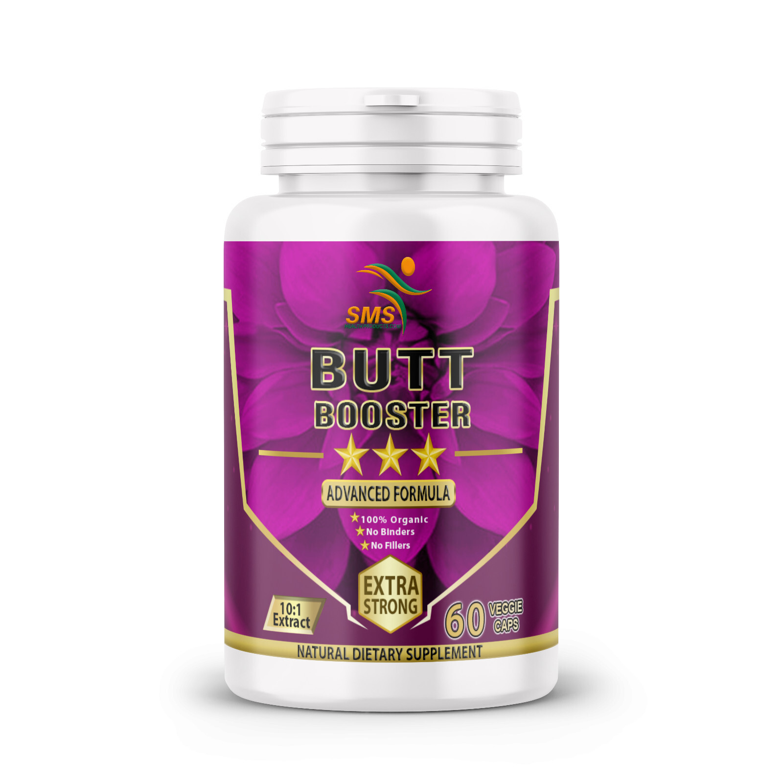 180 Butt Booster By SMS Dietary Supplement 180 Vegetable Capsule Non Gmo Organic
