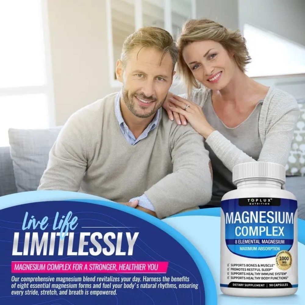 NEW Magnesium Complex 8 Essential Magnesium Supplement Fitness Edible IMMUNITY