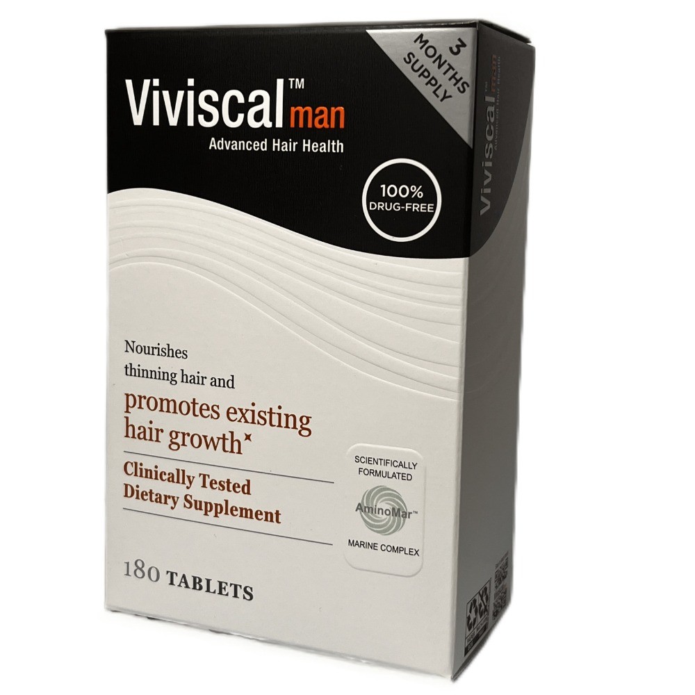 V iv is c al Men Hair Growth Supplement, 180 Tablets, 3 Month Supply