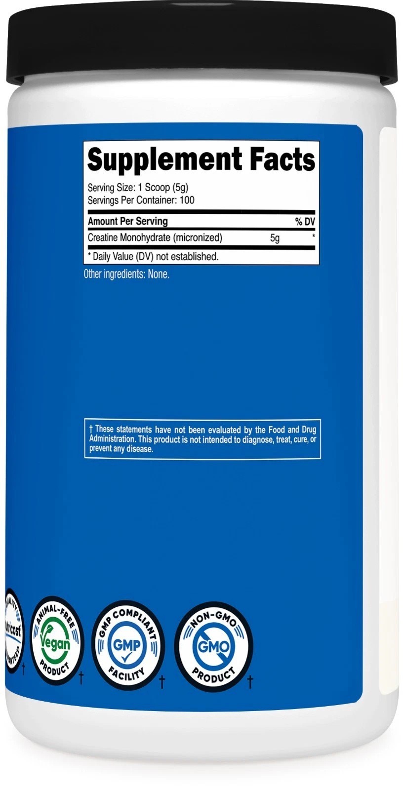 Nutricost Pure Creatine Monohydrate 500 Gram Powder