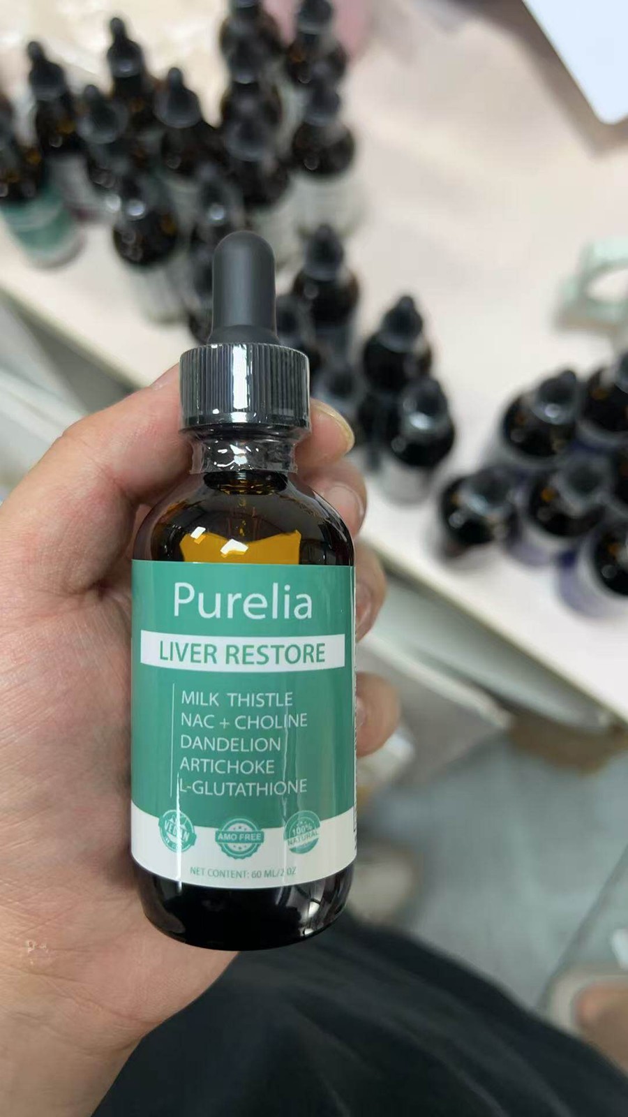 Purelia Liver Restore Drops,Complete Liver Support Supplement with Milk Thistle