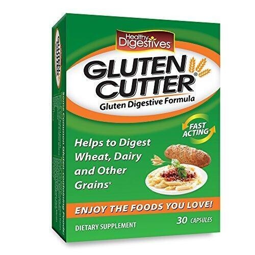Gluten Cutter Digestives Enzyme Formula 30 Caps Helps Digest Wheat Dairy Grains