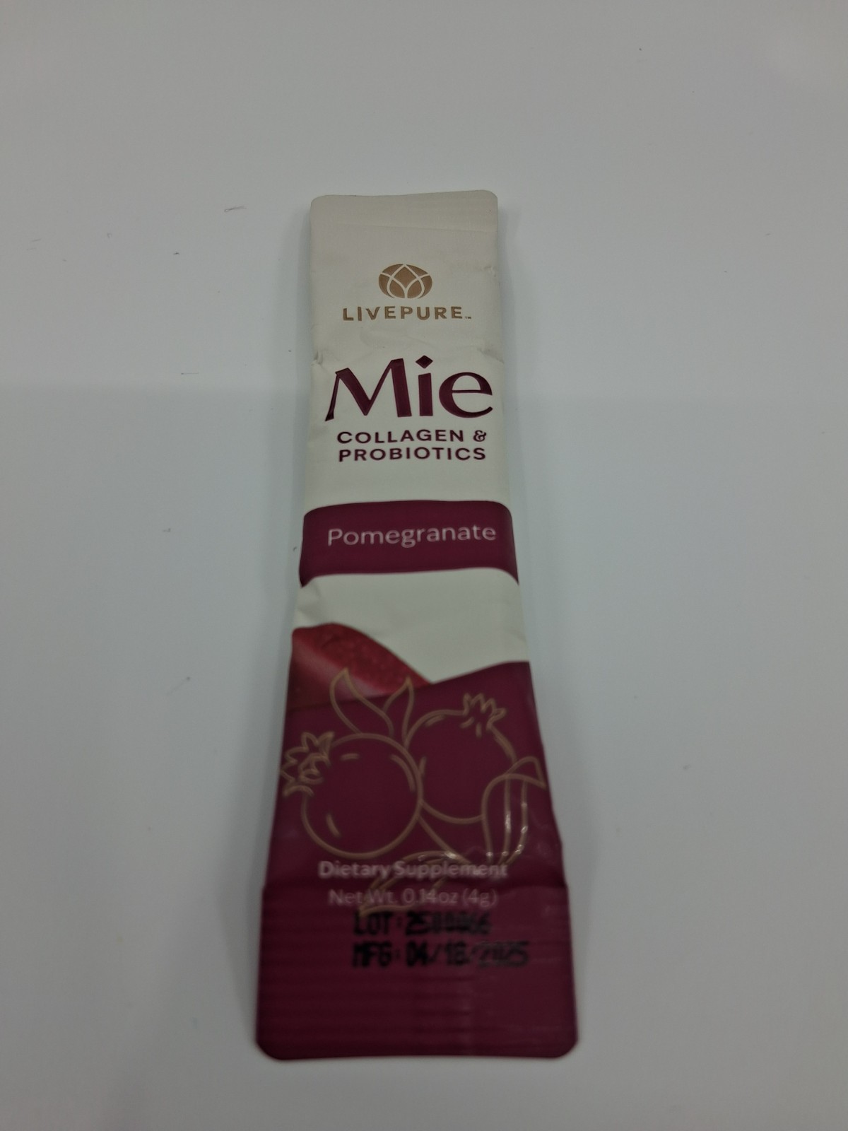 LivePURE Mie Collagen & Probiotics 14 sticks MFG: 4/2025