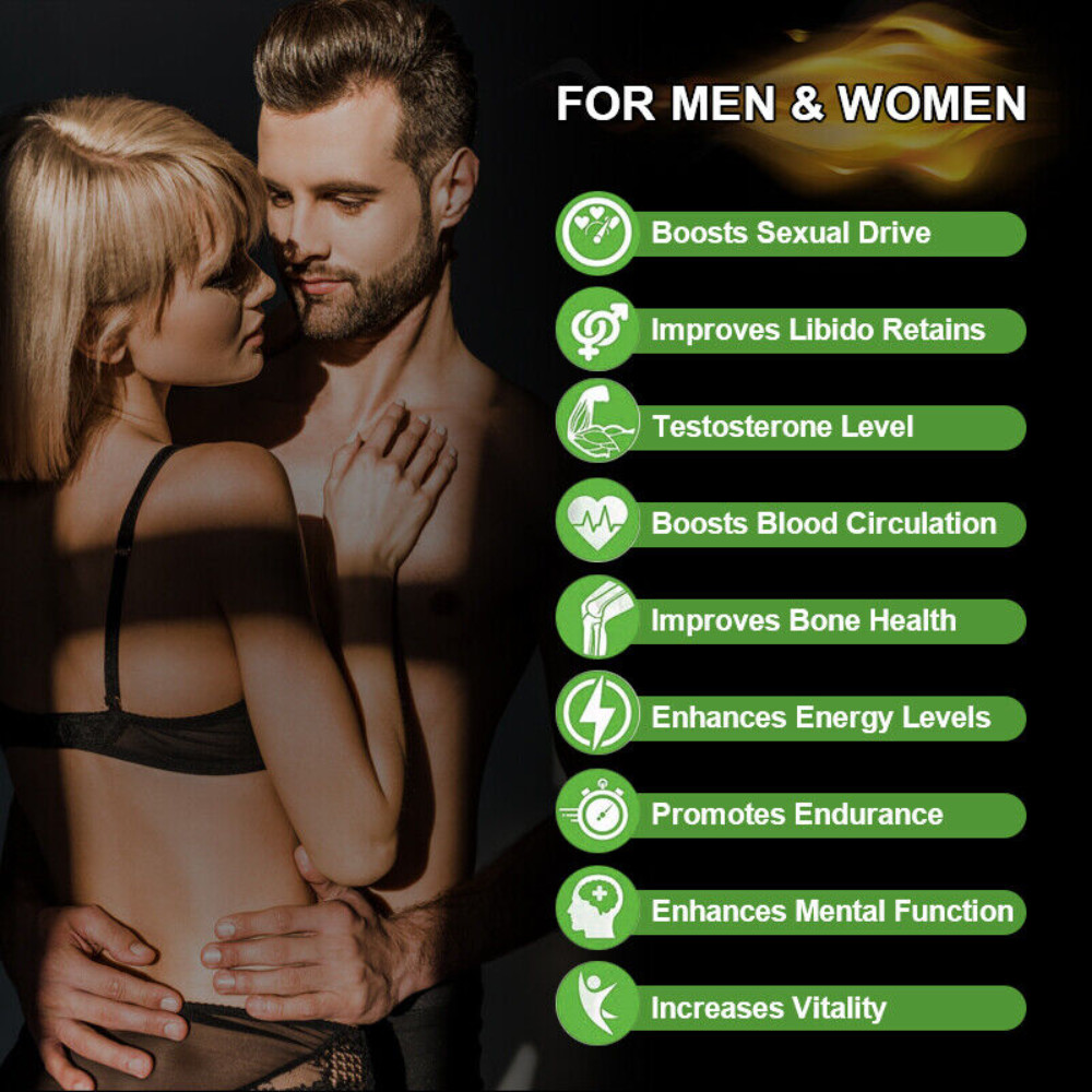 Horney Goat Weed Capsules Extra Strength 1200mg Libido Support for Men & Women