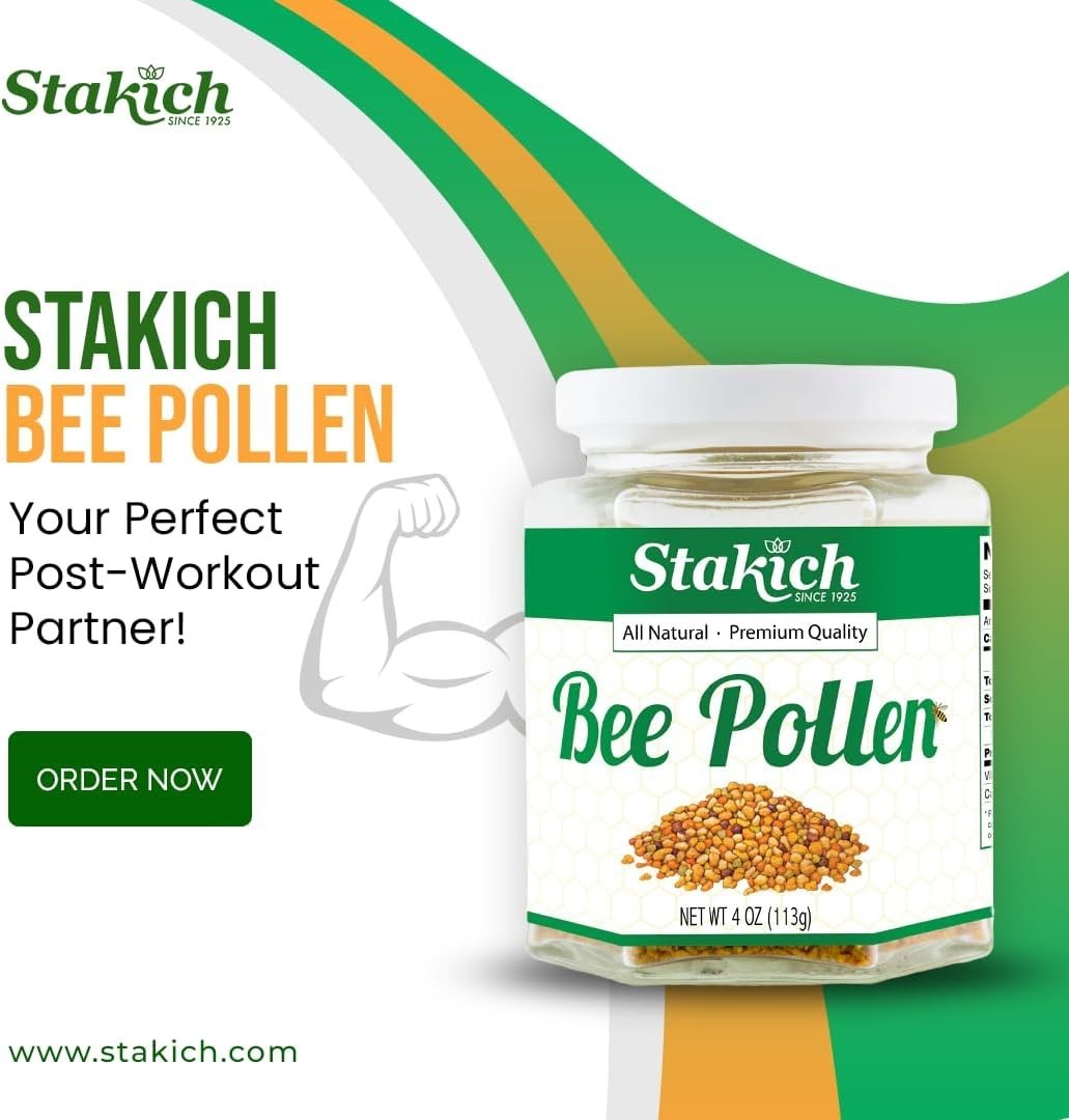 1 lb Raw Bee Pollen Granules – Sweet Flavor, Gluten-Free & Natural Energy