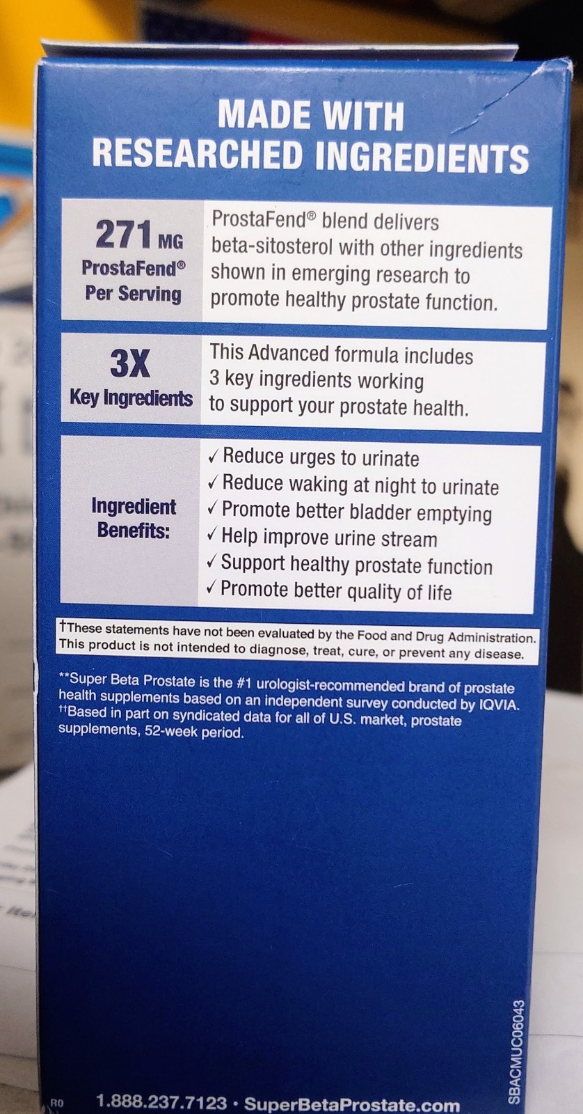 New VitalitySuper Beta Prostate Advanced Chewables – 60 Tablets EXP 01/2027