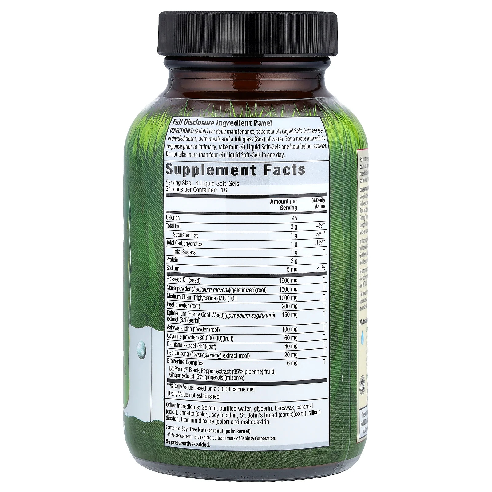 2 X Irwin Naturals, Concentrated Maca Root and Ashwagandha, 75 Liquid Soft-Gels
