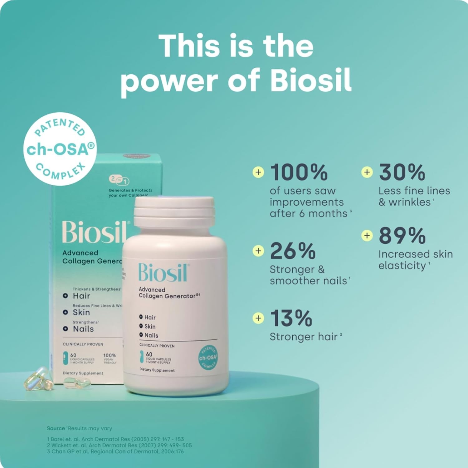 Pack of 2 Biosil Collagen Booster Supplement – 60 Vegan Liquid Capsules #5
