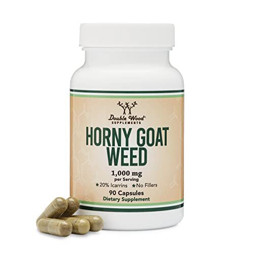 Horny Goat Weed for Men and Women – No Fillers Max Strength Epimedium Std. to…