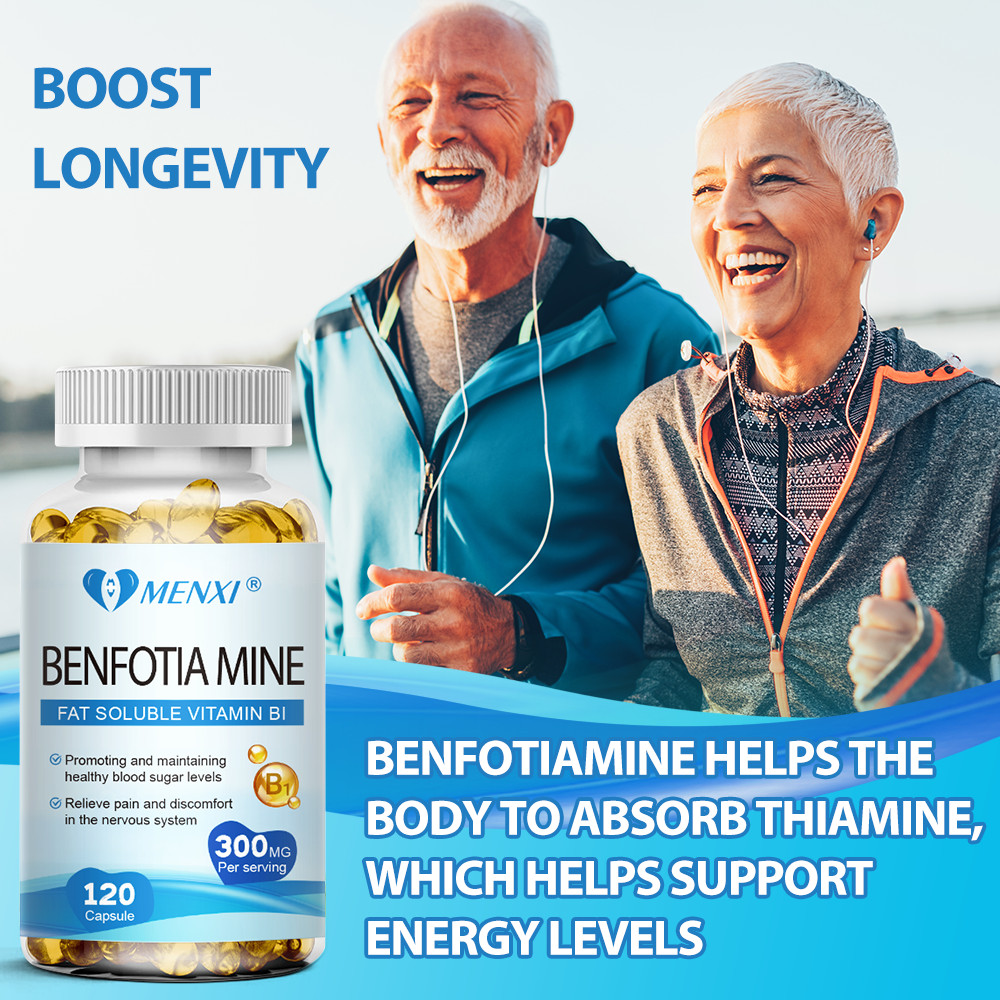 Benfotiamine 300mg 120 Veg Capsules Fat Soluble Thiamine Vitamin B1 No Stearates