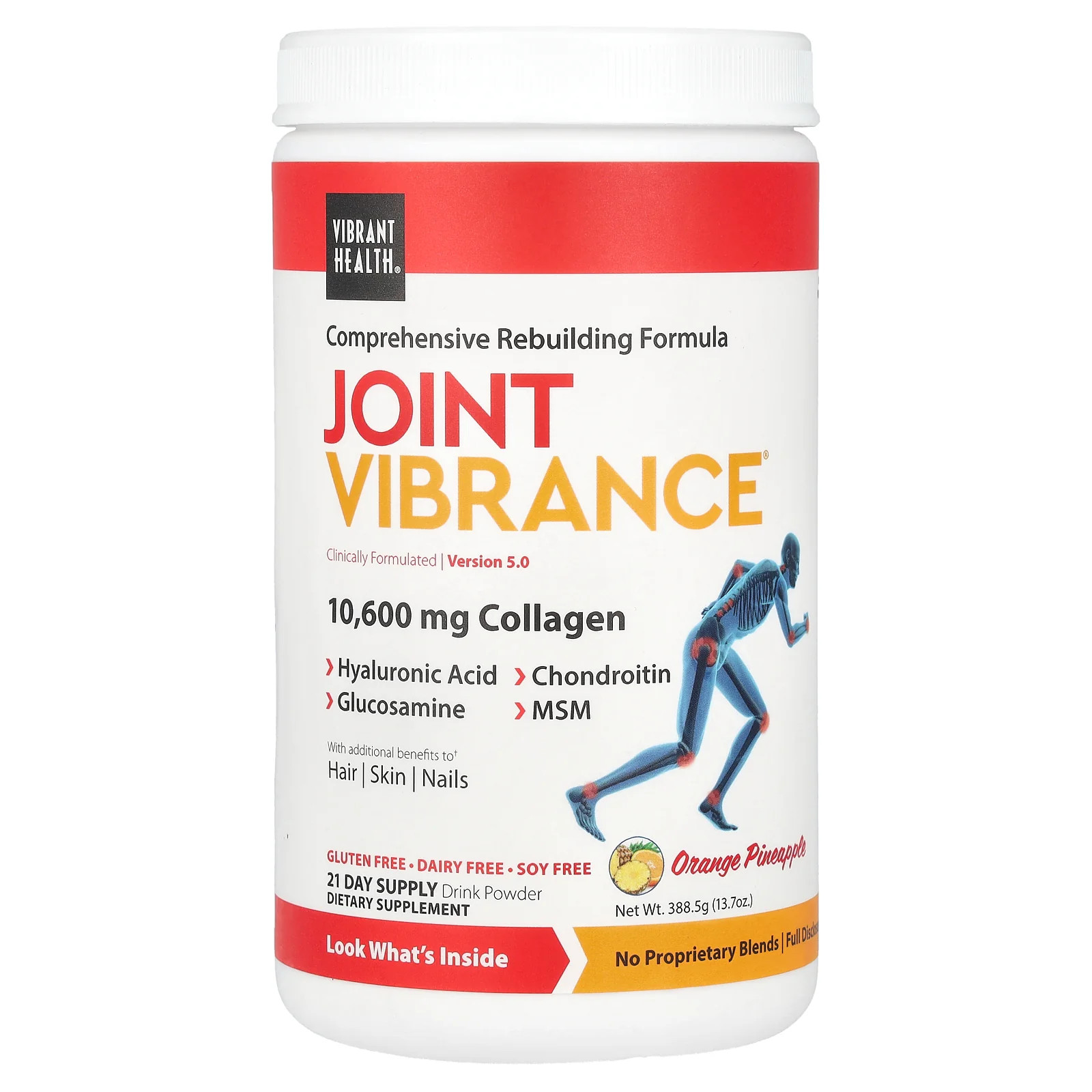 2 X Vibrant Health, Joint Vibrance, Version 5.0, Orange Pineapple, 13.7 oz (388