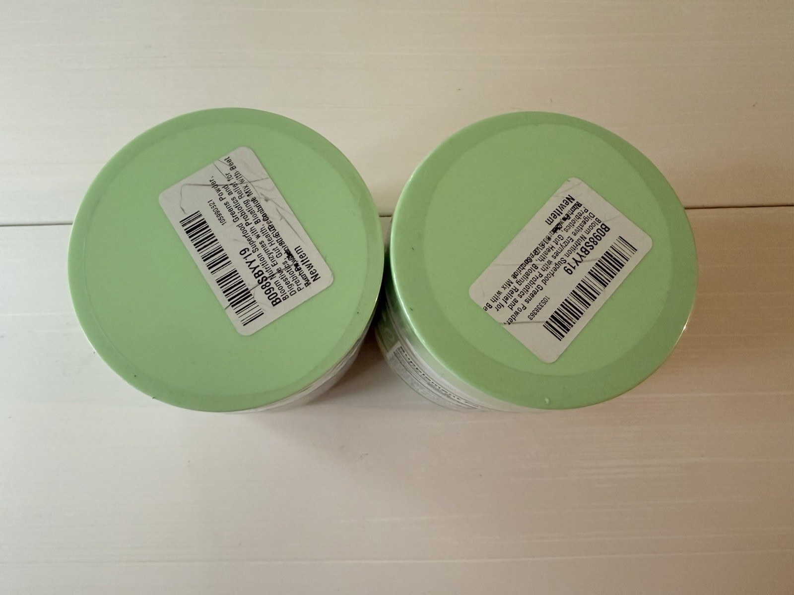 Lot of 2 Bloom Nutrition Greens & Superfoods Powder Coconut 30 Servings 12/26