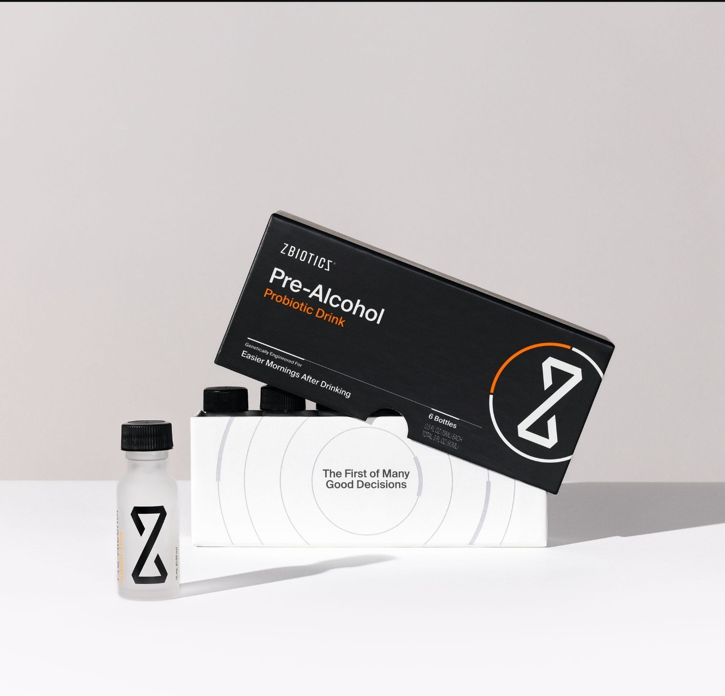 ZBiotics Pre-Alcohol Probiotic Drink, Feel Better After Drinking 12 Pack, 0.47