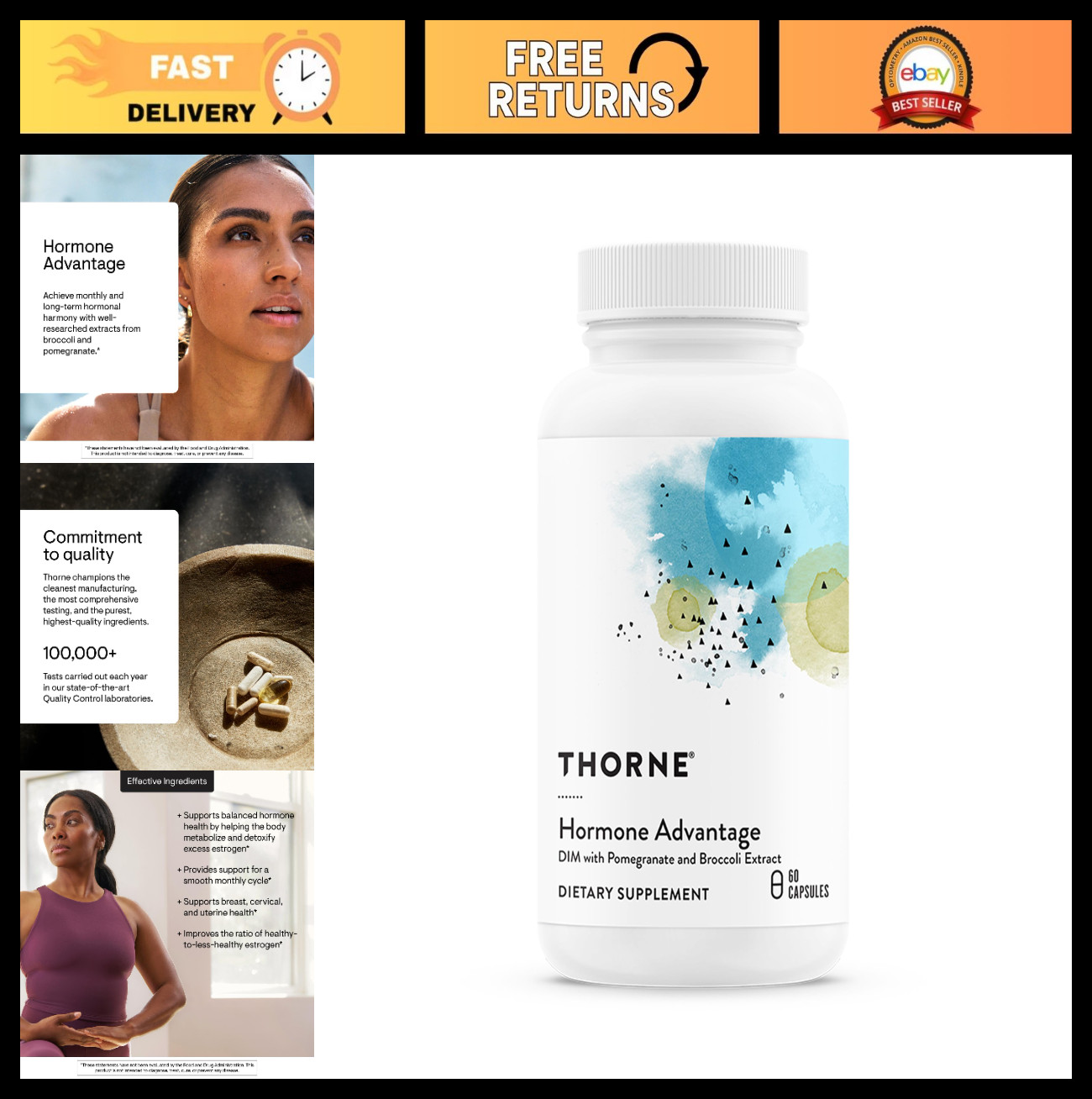 Hormone Balance Support for Men & Women – Estrogen Control with DIM & Pomegranat