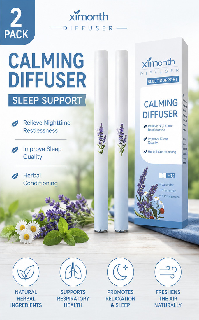2 Pack Herbal Diffuser with Mullein, Thyme & Mint for Lung Health & Fresh Air