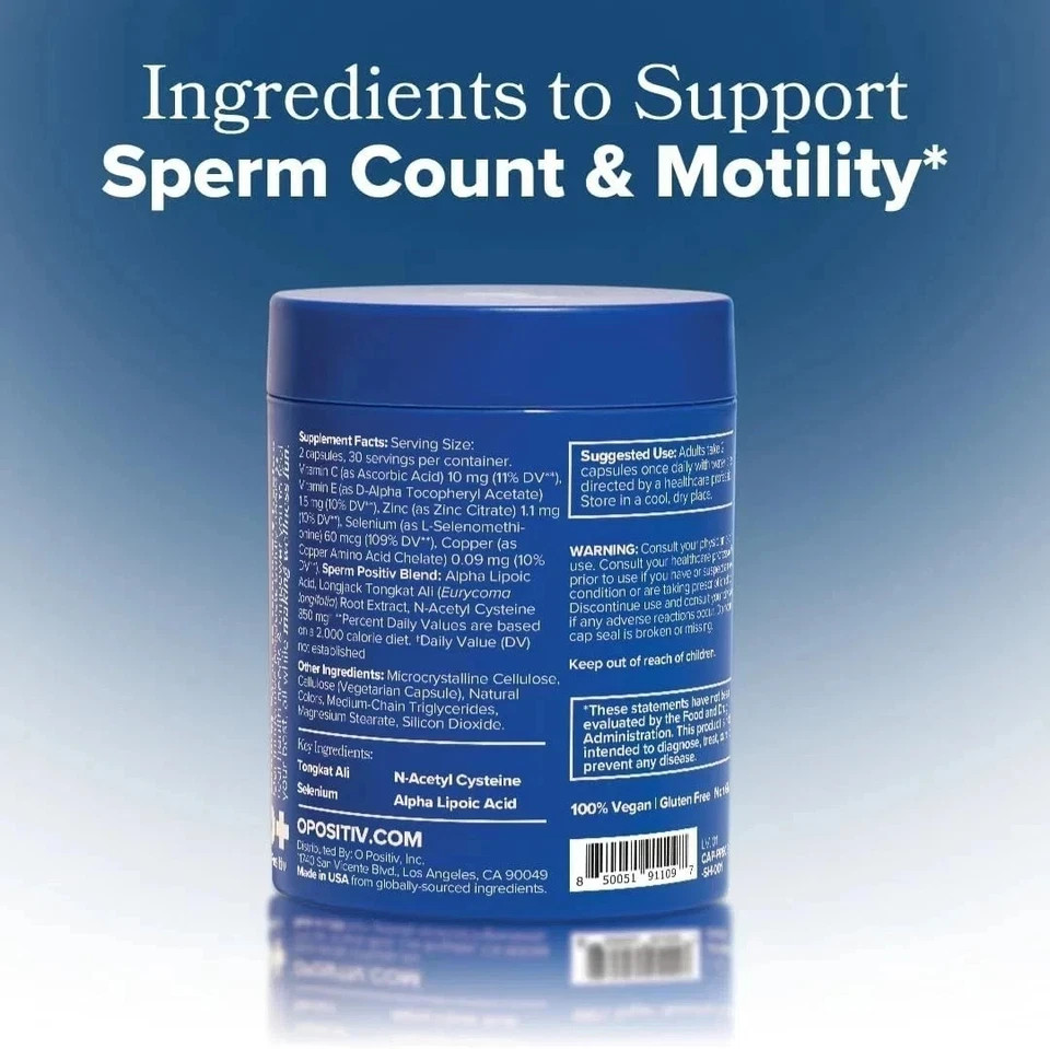 3PACK Preggo Sperm Health Capsules for Men Sperm Vegan & Motility,180 Count Caps
