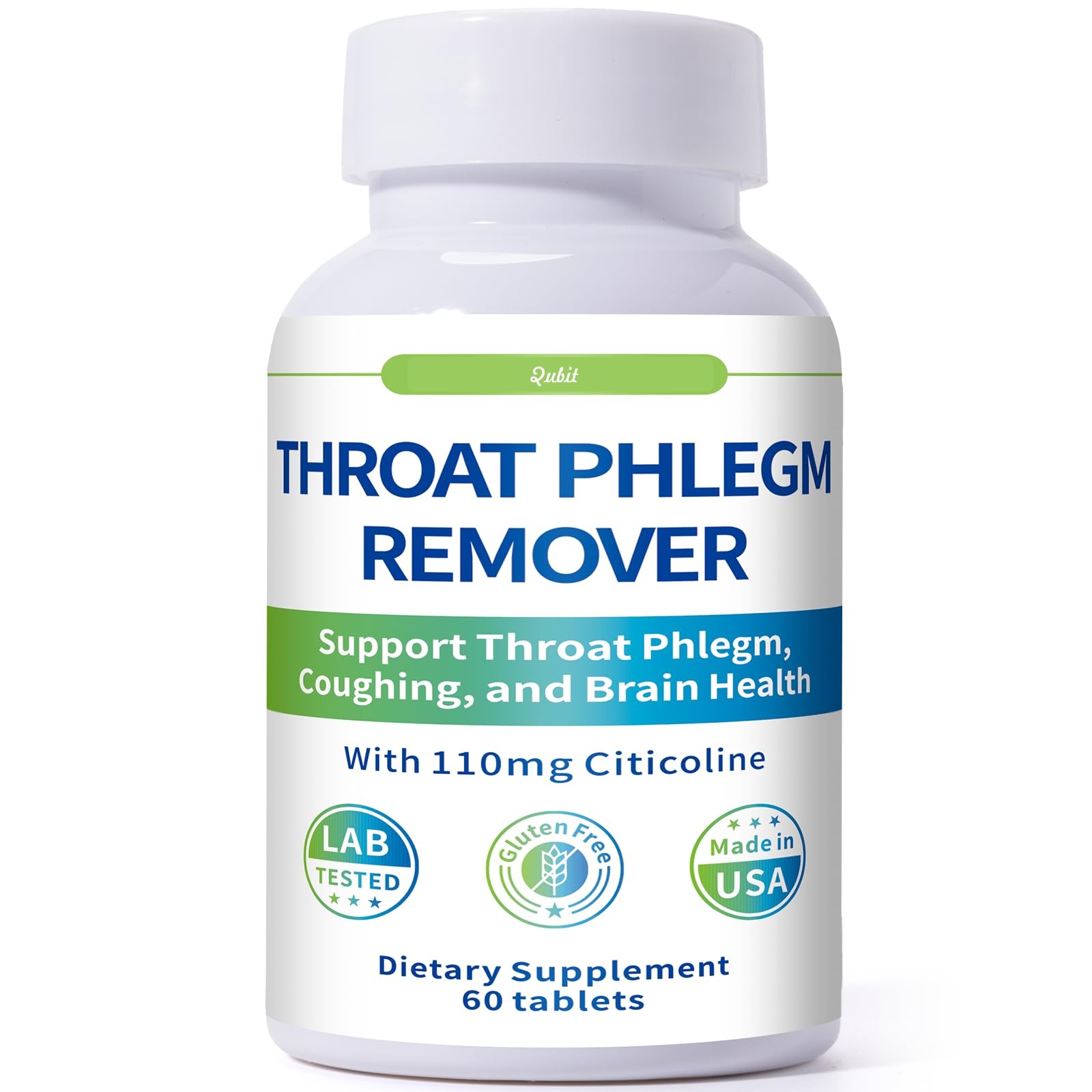 Throat Phlegm Support – Fast Relief for Throat Phlegm & Coughing – Citicoline…