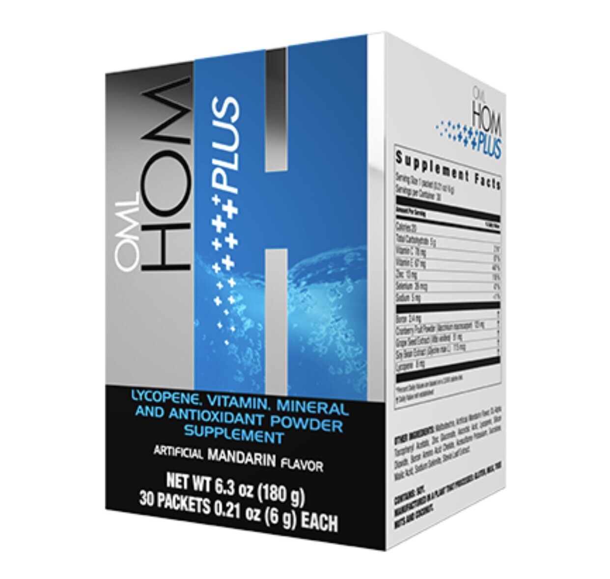Pack for male hormonesOML Hom Plus + Power Gain + OML Plus Omnilife ,