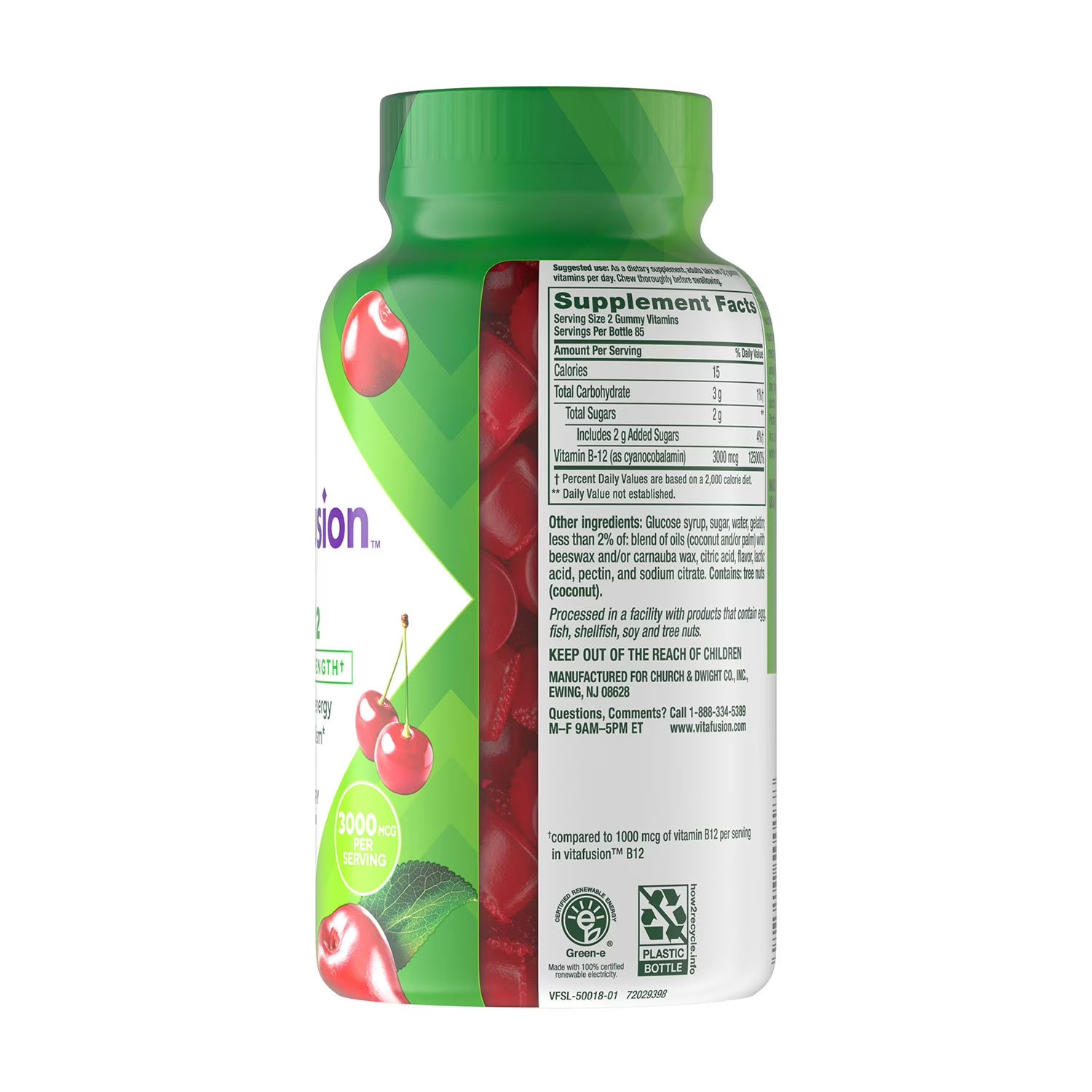 Vitafusion Extra Strength B12 Gummy Vitamins 170 Ct EXP 02/27 +