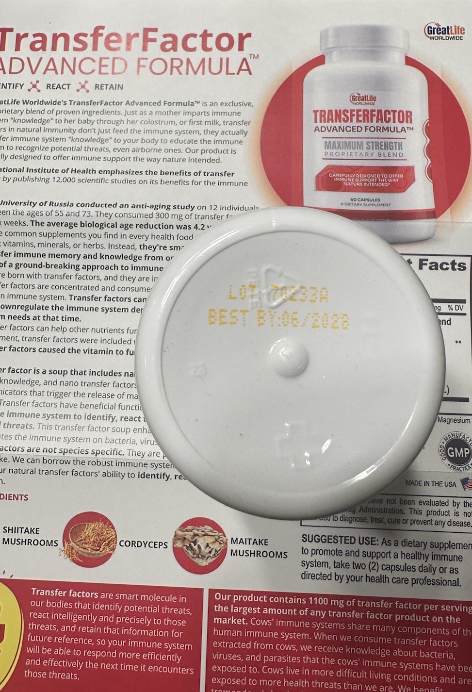 Transfer Factor Supplement