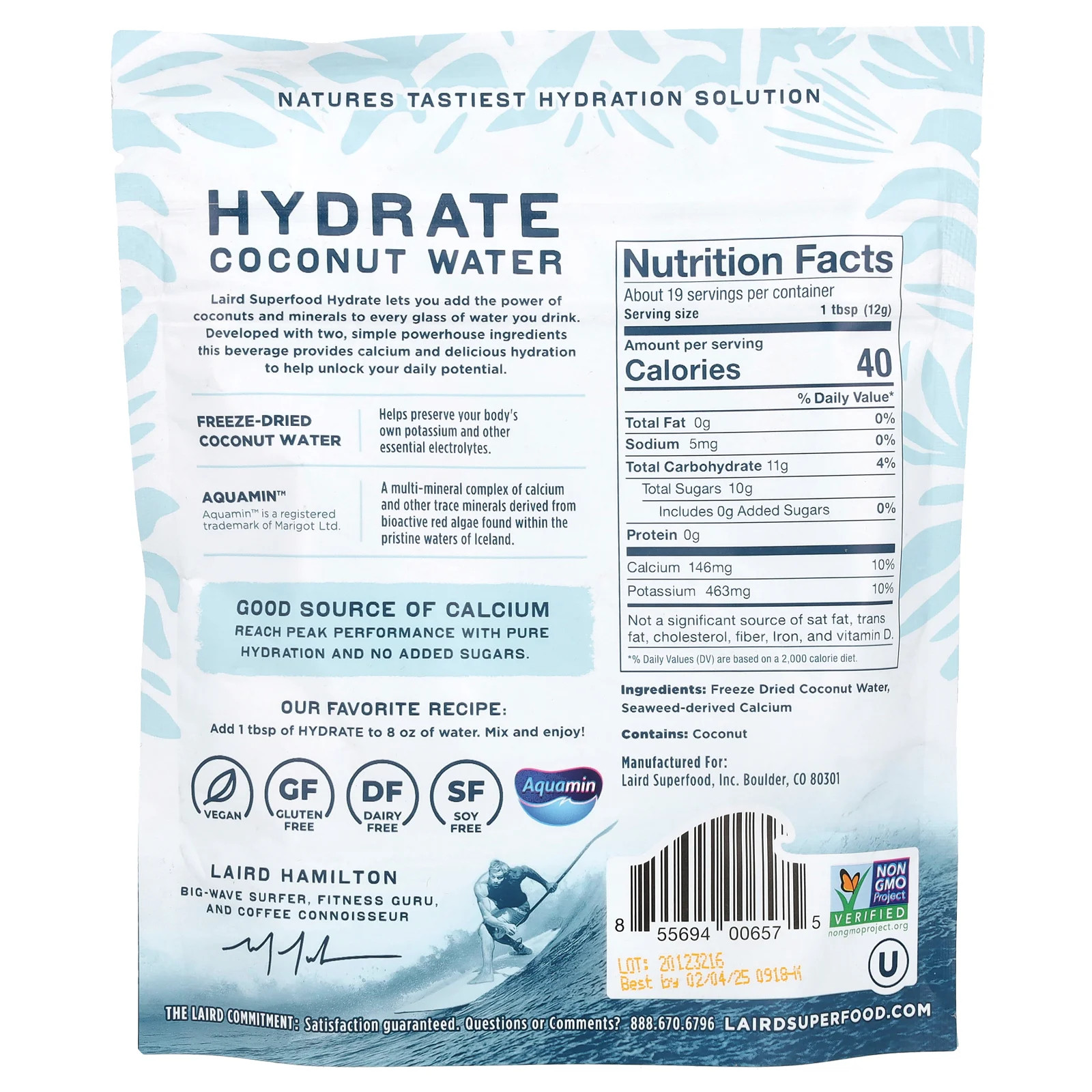 Hydrate, Coconut Water, Original, 8 oz (227 g)