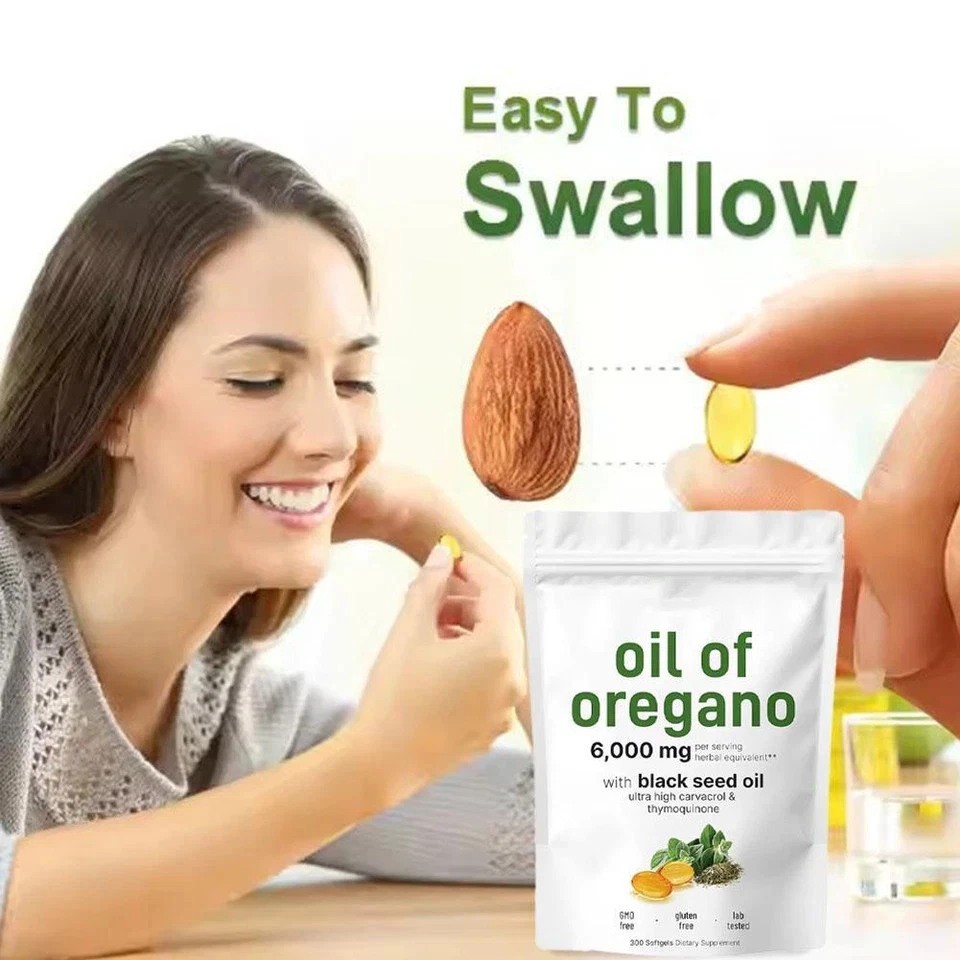 2 Pack Oil of Oregano & Black Seed Softgels Count with Carvacrol,Immune Support