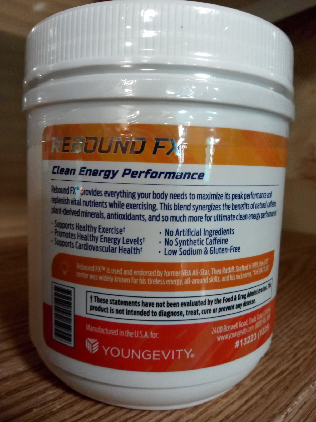 Youngevity Reboundfx Canister (360G) Clean Energy Citrus Punch (3pk) 119.90