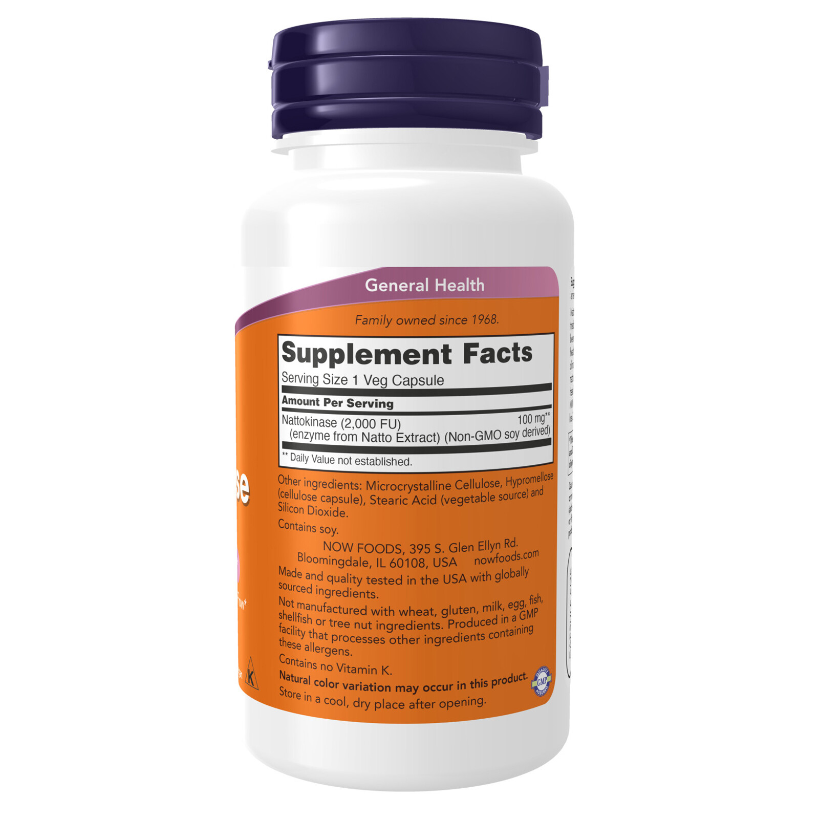 NOW Nattokinase 100 mg – 120 Veg Caps, Cardiovascular Health & Normal Blood Flow