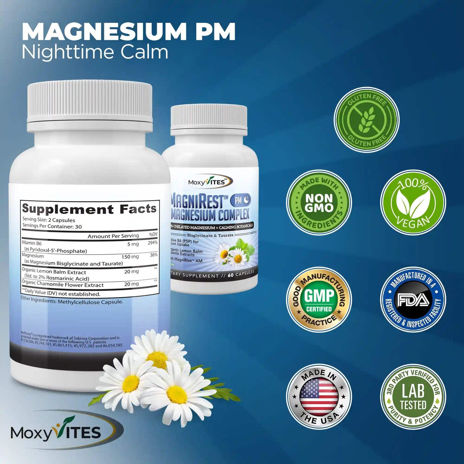 MoxyVites MagniRest™ PM Magnesium