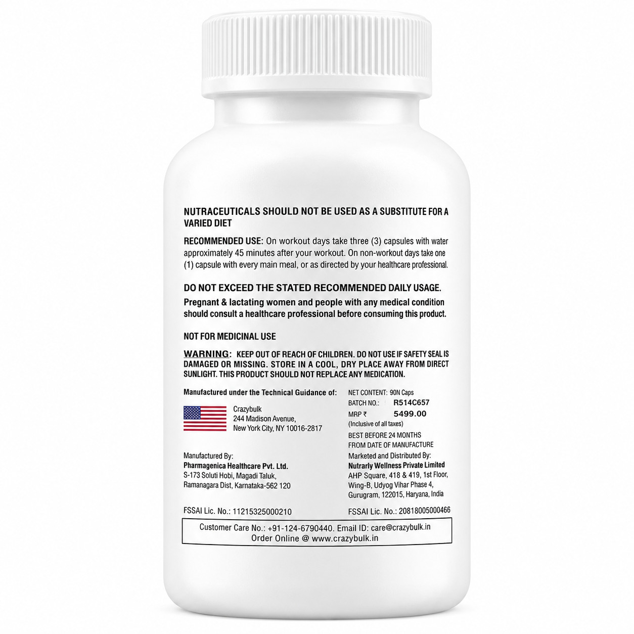 Best Supplement for Muscle Gains CrazyBulk D BAL 90 Caps – Pack of 5/ Free Ship