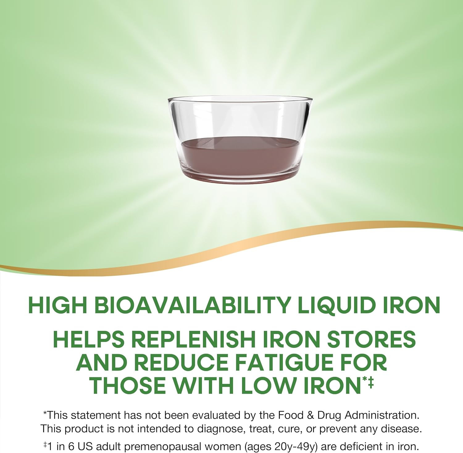 Liquid Iron, Provides 100% Daily Value of Iron, 18 Mg as Ferric Glycinate per Se