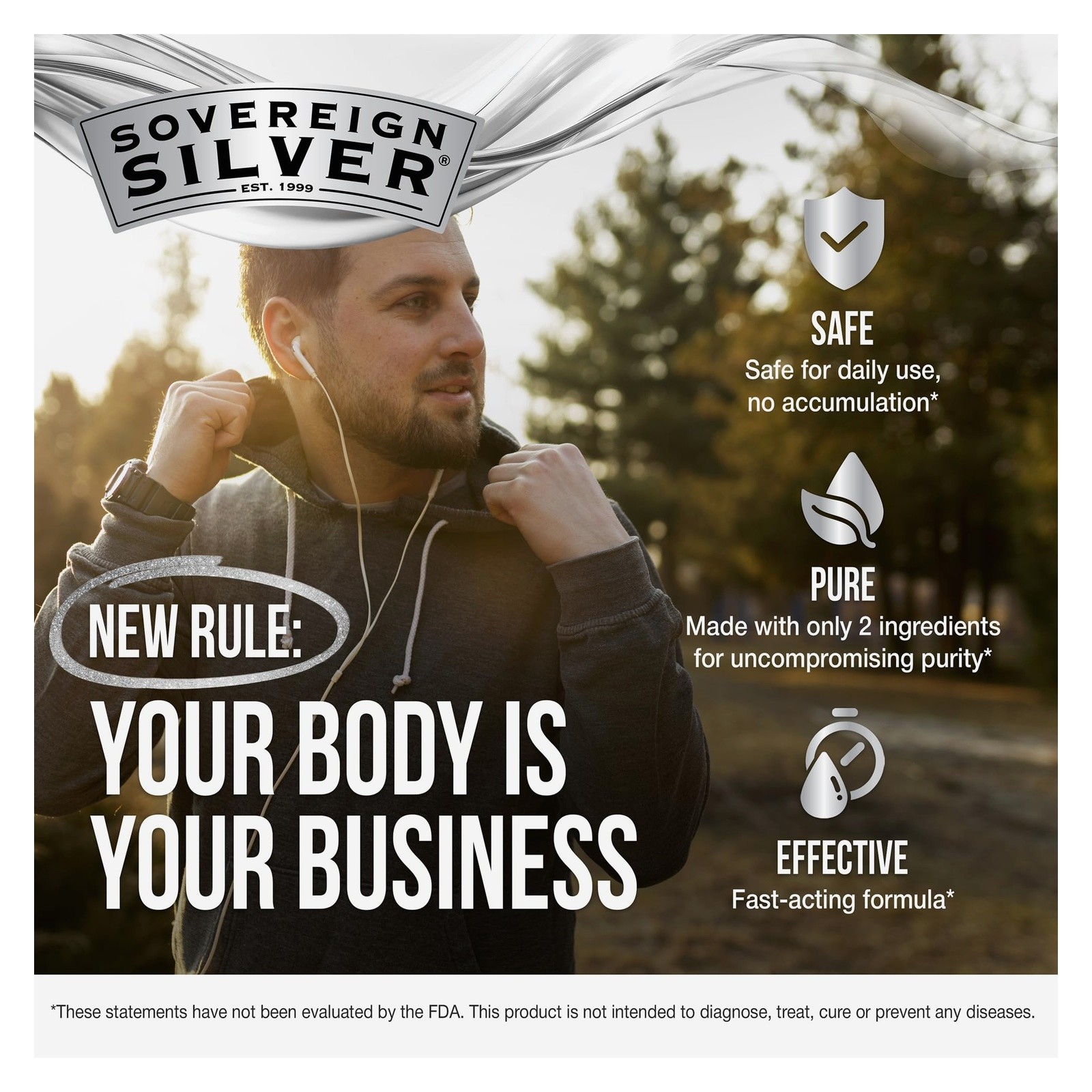 Sovereign Silver Immune Support 10 ppm 32 oz Liquid Hydrosol
