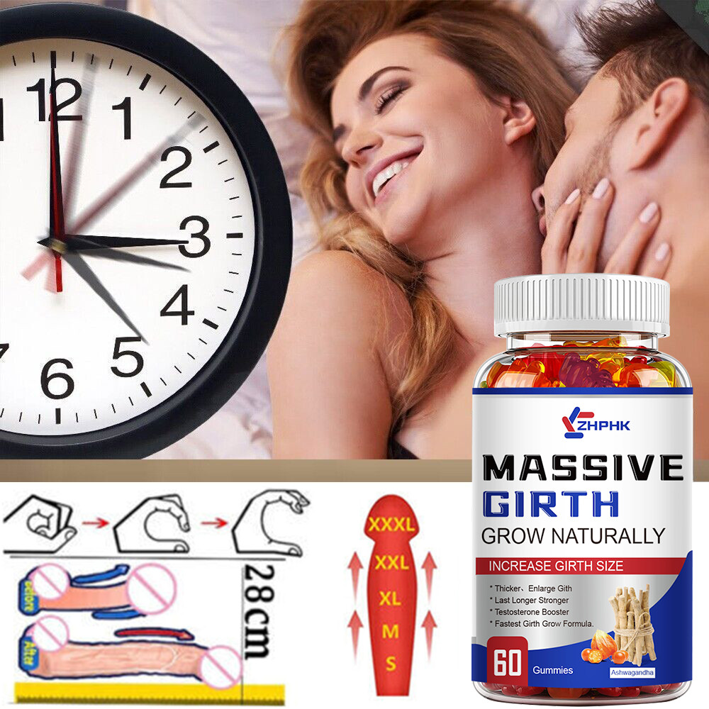 Male Massive Girth Gummies – Support for Enhanced Energy and Vitality 60 Gummies