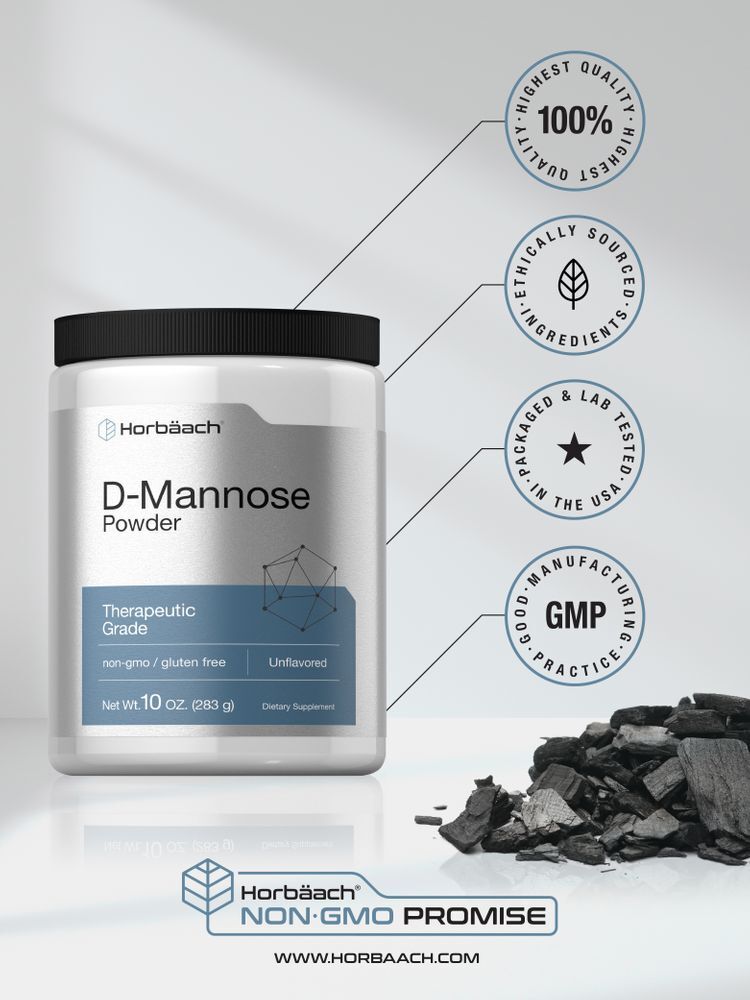 D Mannose Powder | 10 oz | Vegetarian | Therapeutic Grade | by Horbaach