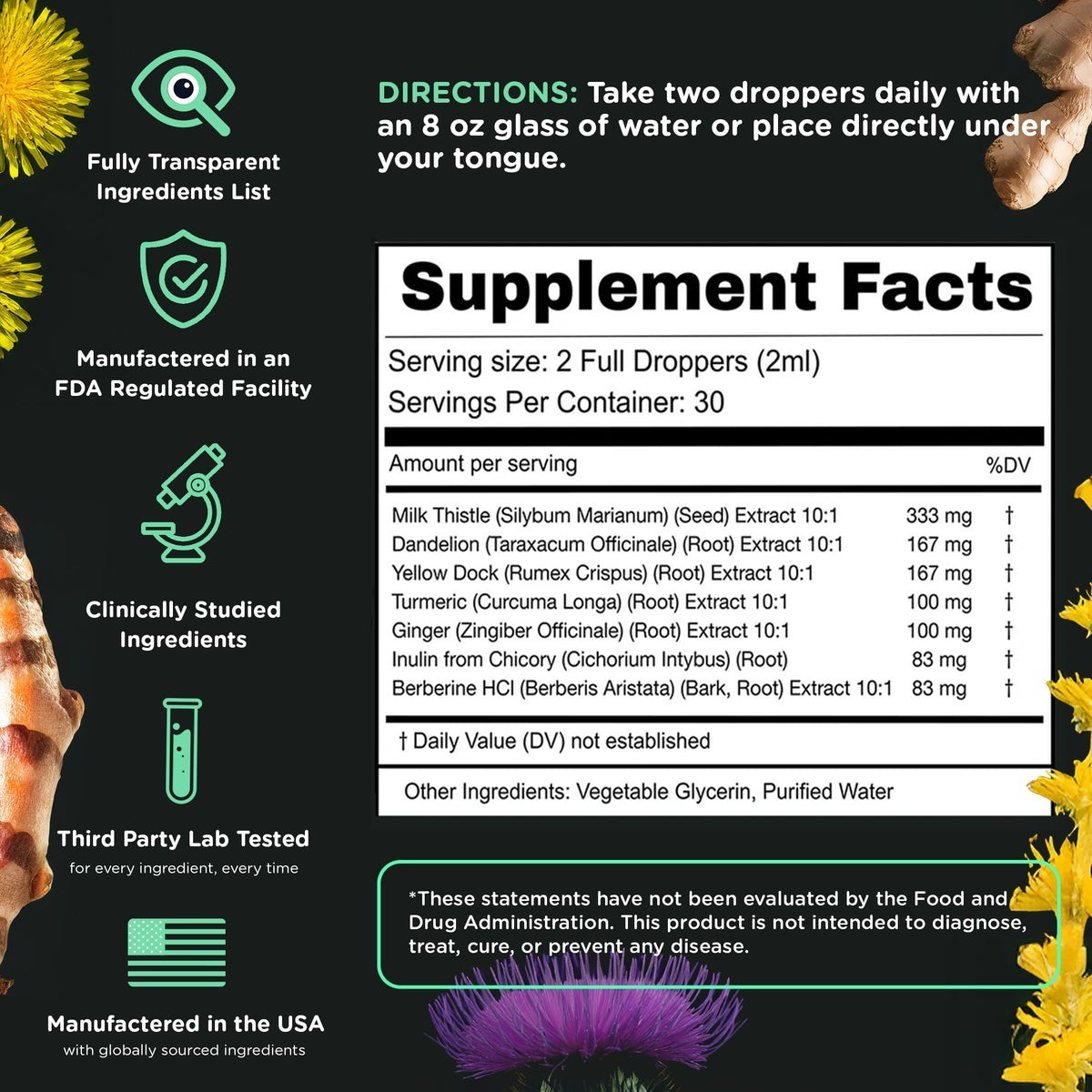 HOT-SuperBonsai Super Liver – Herbal Liquid Drops with Milk Thistle & Turmeric
