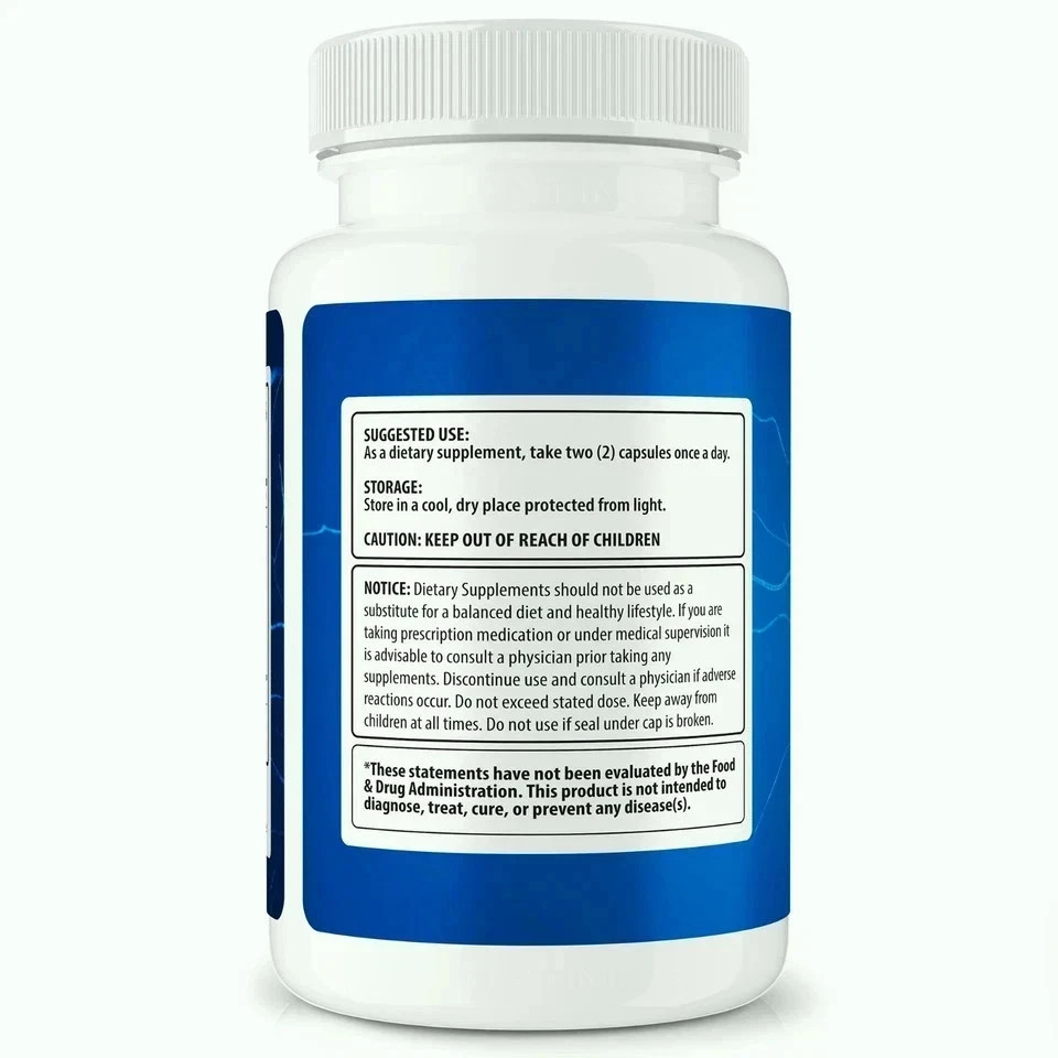 Nerve Alive Supplement for Nerve Health Support 60 Capsules Free Ship