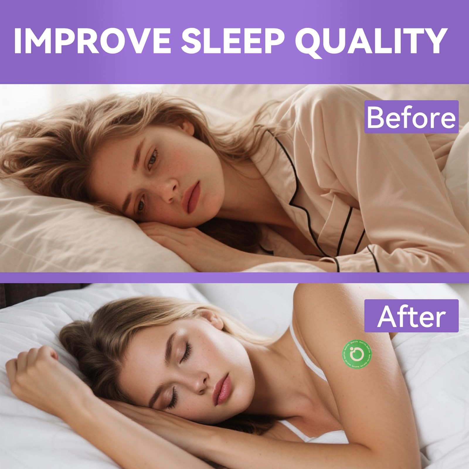 Sleep Patches for Adults Extra Strength, Long-Lasting Night with Natural 30Patch