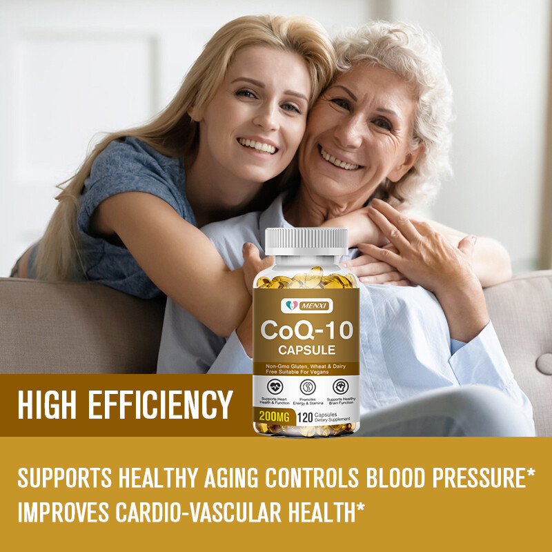 2 Bottles 200mg CoQ10 High Absorption Q10 Coenzyme Energy Support Heart Health