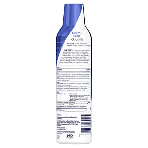 Oral-B Mouth Sore Mouthwash Special Care Oral Rinse, 16 Fl Oz (Pack of 1)