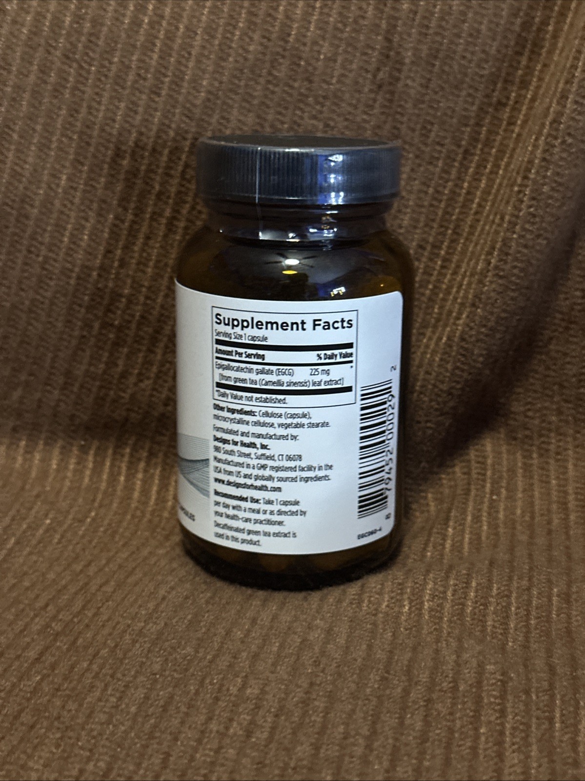 EGCg Decaffeinated Green Tea Extract (225mg) Polyphenols Antioxidant Supplement