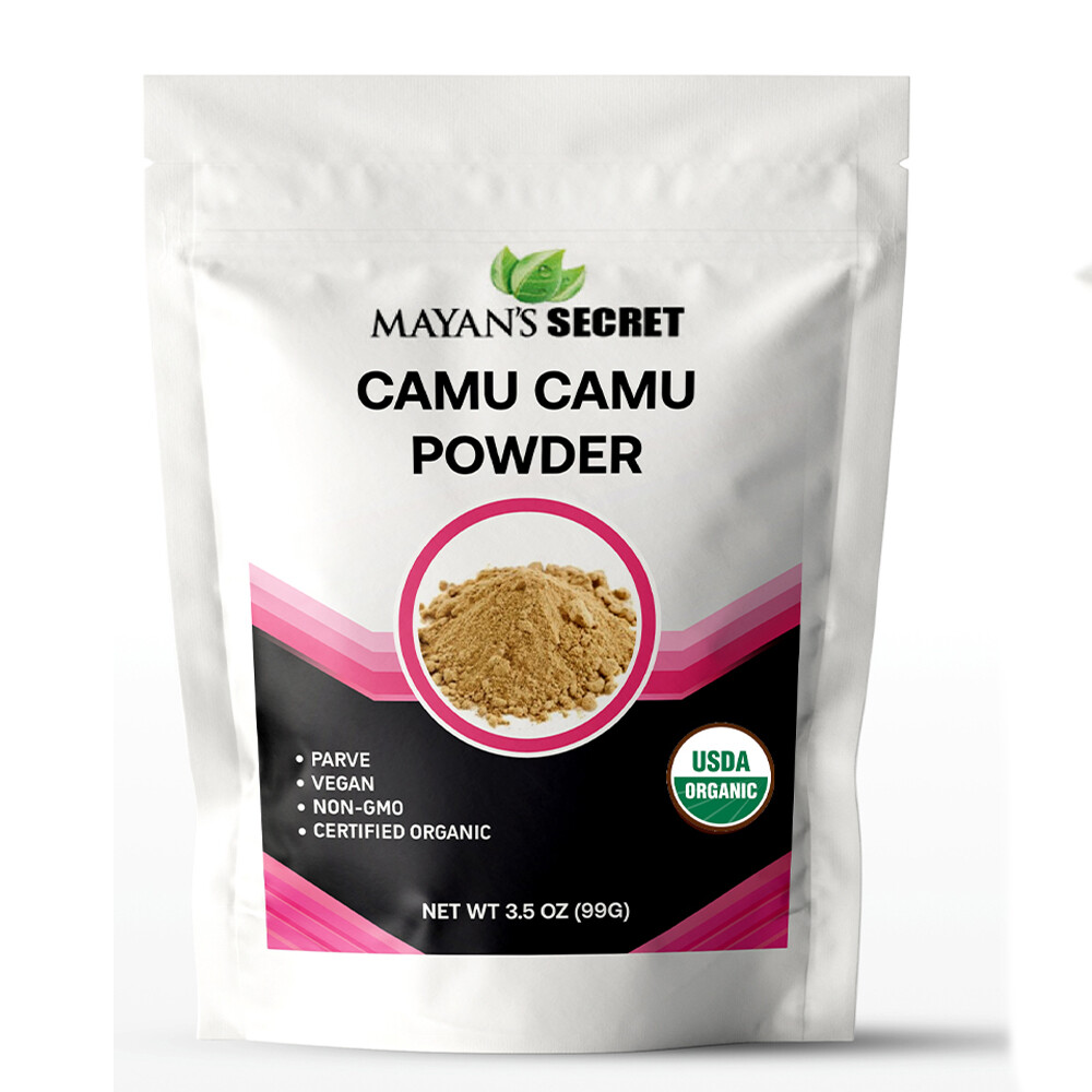 Organic CAMU CAMU fruit powder 3.5 oz Improve Mood, Vit C Max, Antioxidant