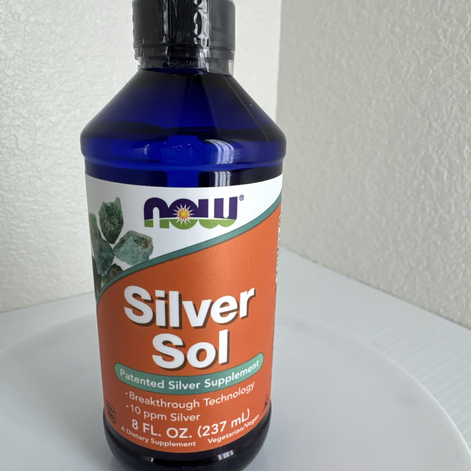 NOW Foods Silver Sol Liquid 10 PPM 8 Ounce 04/2026EXP