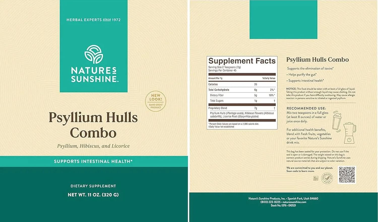Organic Psyllium Hulls 11 Oz – Digestive Aid & Cholesterol Support for All Ages