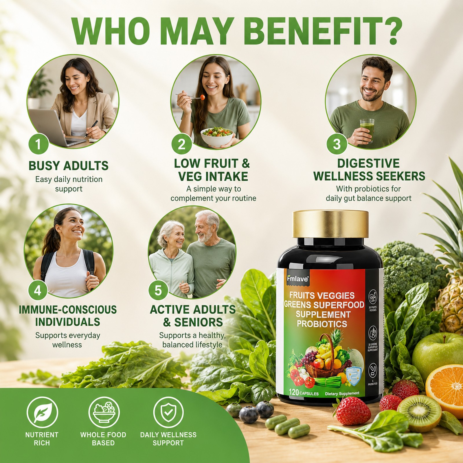 70 Fruits and Veggies Supplement Balance of Daily Nature Fruits and Vegetables