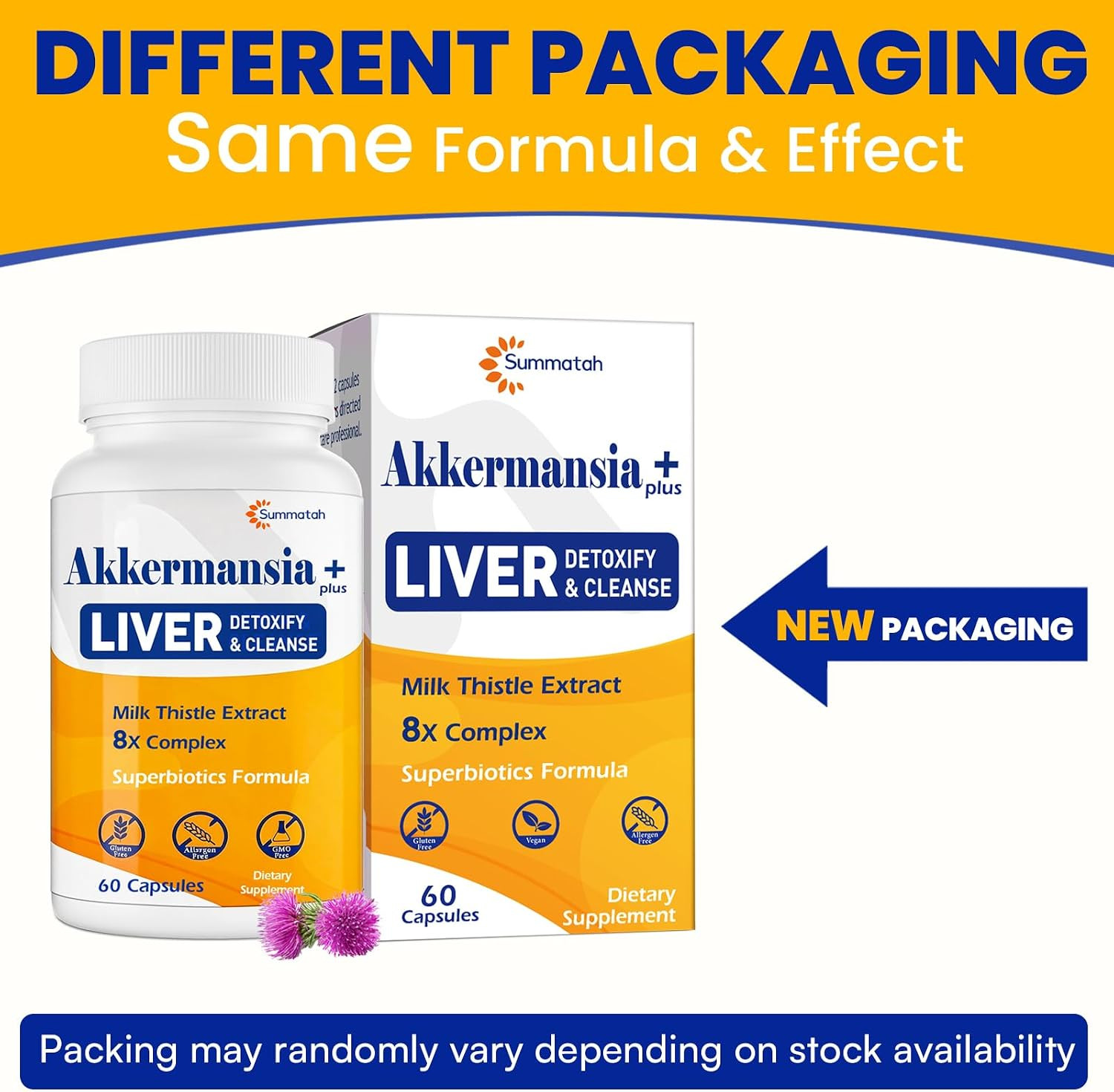 Liver Detoxify Repair & Cleanse, with Akkermansia & Milk Thistle, 60 Caps | Deto