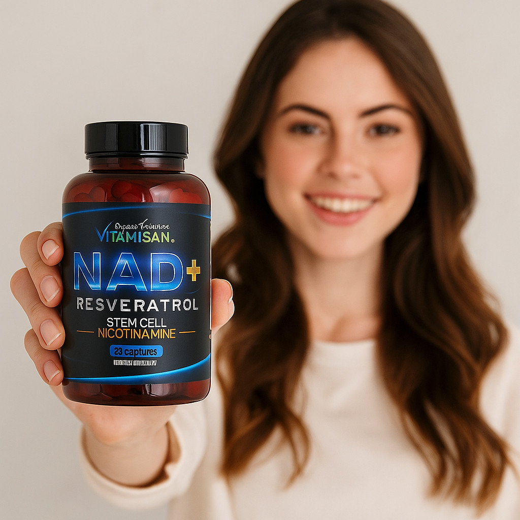 NAD+ Supplement for Anti-Aging Energy Focus & Nicotinamide Riboside Resveratrol
