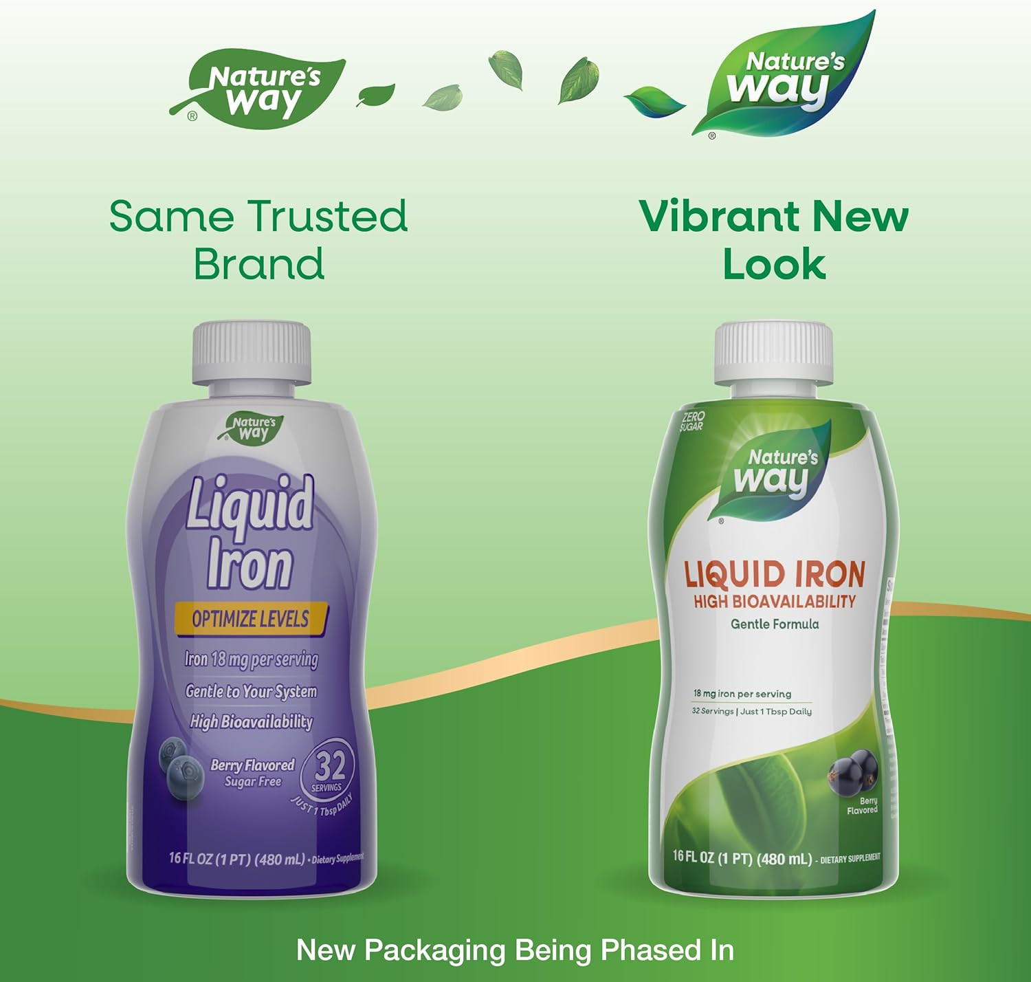 Liquid Iron, Provides 100% Daily Value of Iron, 18 Mg as Ferric Glycinate per Se